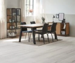 Vitrine TRAPPEDAL Chêne/noir -Intérieur Chic 165007