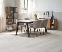 Vitrine TRAPPEDAL Chêne/noir -Intérieur Chic 165008