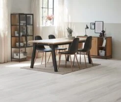 Vitrine TRAPPEDAL Chêne/noir -Intérieur Chic 165009