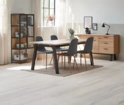 Vitrine TRAPPEDAL Chêne/noir -Intérieur Chic 165011