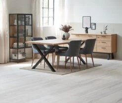 Royal Oak Buffet SANDBY 2 Portes + 3 Tiroirs Chêne Naturel/noir -Intérieur Chic 165015 1