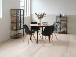 Étagère TRAPPEDAL 5 Tablettes Chêne/noir -Intérieur Chic 165113