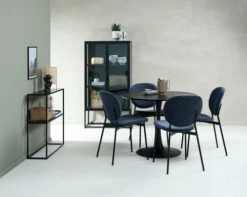 Vitrine VIRUM 2 Portes Noir -Intérieur Chic 165130 1