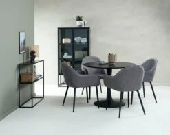 Vitrine VIRUM 2 Portes Noir -Intérieur Chic 165165