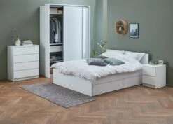 Armoire SALTOV 150 + Lot Accessoires Blanc -Intérieur Chic 165258