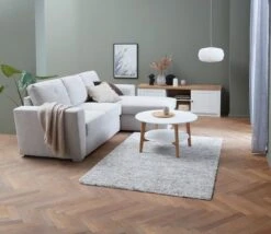 Table Basse JEGIND Ø80 Blanc/naturel -Intérieur Chic 165278