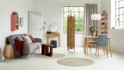 Chaise JONSTRUP Bleu Clair/chêne -Intérieur Chic 166679 1