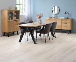 Royal Oak Table SANDBY 100x210 Chêne Naturel/noir -Intérieur Chic 169342