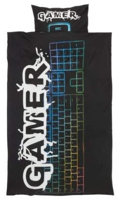 Parure De Lit GAMING 140x200 Noir