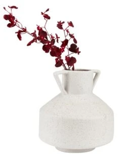 Vase DINES Ø25xH25cm Blanc -Intérieur Chic 176646