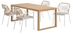 Table De Jardin EBBESKOV L90xL196 Teck -Intérieur Chic 176998