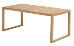 Table De Jardin EBBESKOV L90xL196 Teck
