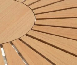 Table De Jardin RANGSTRUP Ø130 Naturel/noir -Intérieur Chic 177139