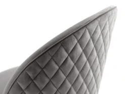 Chaise KOKKEDAL Velours Gris/noir -Intérieur Chic 179269