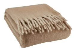 Plaid TUSENFRYD 130x180 Brun Clair