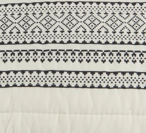 Couvre-lit KORNVALMUE 220x240 Beige/noir 2 Couvre-lit KORNVALMUE 220x240 Beige/noir – Image 2