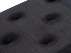 Banc BADSTED A/rangement Velours Noir -Intérieur Chic 181508