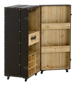 Armoire Bar RISTINGE 50×108cm Brun Foncé -Intérieur Chic 182125