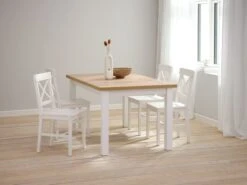 Vase INGEMAR L10xL8xH34cm Blanc -Intérieur Chic 182391