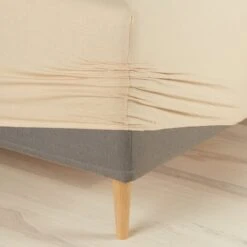 Drap-housse Jersey JETTE 90x200x35 Sable