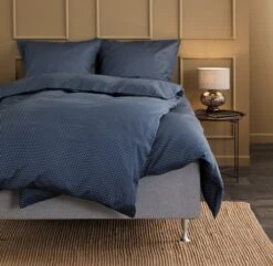 Parure De Lit Satin NIRA 240x220 Bleu Foncé -Intérieur Chic 184793