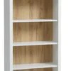 Bibliothèque MARKSKEL 5 Tablettes Blanc/chêne