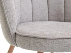 Fauteuil HOLMDRUP Gris/chêne -Intérieur Chic 185428