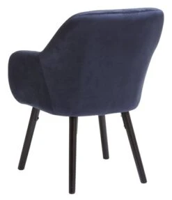 Fauteuil UDSBJERG Velours Bleu -Intérieur Chic 185435