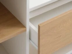 Meuble TV FILSKOV Chêne/blanc -Intérieur Chic 185463