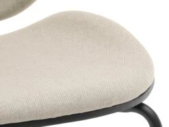 Chaise TESTRUP Sable Clair/noir -Intérieur Chic 185840