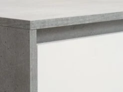 Armoire BILLUND 119x193 Blanc/béton -Intérieur Chic 185901