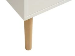 Buffet FENSMARK 2 Portes 3 Tiroirs Blanc/chêne -Intérieur Chic 185953