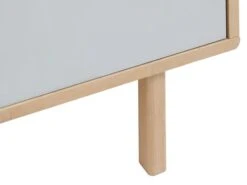 Royal Oak Buffet EGEBJERG 2 Tiroirs/1 Porte Gris/chêne -Intérieur Chic 185976