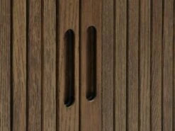 Royal Oak Buffet LYNGVIG 120 Cm Portes Coulissantes Chêne Foncé -Intérieur Chic 186002