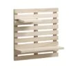 Étagère Murale KETTINGE 2 Tablettes Naturel