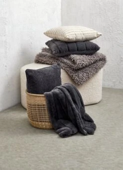 Plaid HASSEL 120x160 Gris -Intérieur Chic 186166