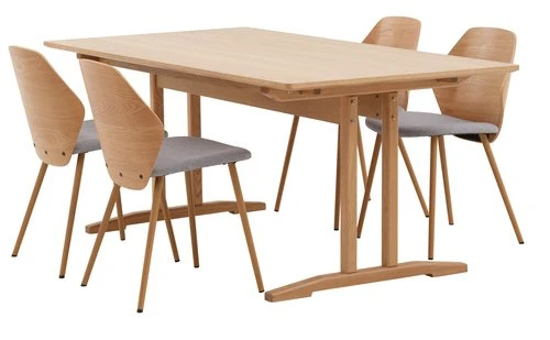 AALBORG L180/270 + 4 HORNE Chêne/gris 1 AALBORG L180/270 + 4 HORNE Chêne/gris