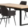 AGERSKOV L200 Table Chêne + 4 PURHUS Chaises Gris