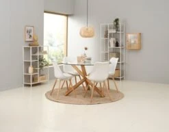 Étagère TRAPPEDAL 7 Tablettes Chêne/b. -Intérieur Chic 186926