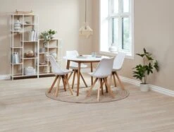 Étagère TRAPPEDAL 7 Tablettes Chêne/b. -Intérieur Chic 186933