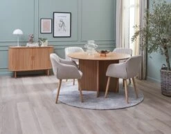 Royal Oak Buffet LYNGVIG 120 Cm 2 Portes Coulissantes Chêne Naturel -Intérieur Chic 186956