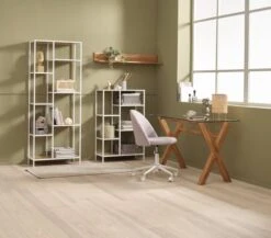 Étagère TRAPPEDAL 7 Tablettes Chêne/b. -Intérieur Chic 188027 1