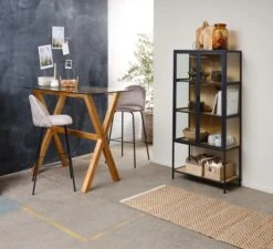 Royal Oak Table De Bar AGERBY 70x120 Verre/chêne -Intérieur Chic 188045