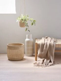 Vase GUSTAF Ø18xH47cm Blanc -Intérieur Chic 188181 2