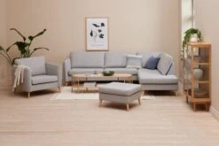 Pouf AARHUS 68x60 Gris Clair -Intérieur Chic 189151 1