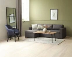 Fauteuil UDSBJERG Velours Bleu -Intérieur Chic 189211