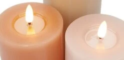 Bougie LED TERKEL H13/15/18cm 3pcs/lot -Intérieur Chic 193322