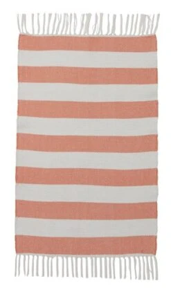 Tapis FLOTGRAS 60x90 Blanc/orange