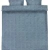 Parure De Lit Seersucker DEBBIE 240x220 Bleu