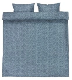 Parure De Lit Seersucker DEBBIE 240x220 Bleu